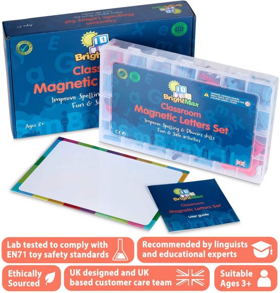 BrightMax UK DESIGNED Magnetic Letters for CHILDREN, Phonics Games and EYFS Alphabet Learning Toy - Image 3