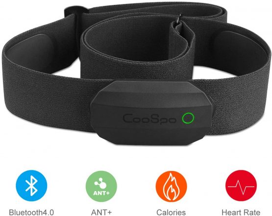 CooSpo Heart Rate Monitor Bluetooth ANT+ with Chest Strap for Running Cycling Gym and other Sports