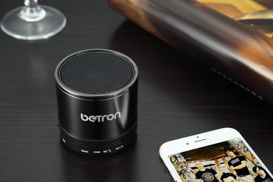 Betron KBS08 Wireless Portable Speaker Compatible with Smartphones Tablets Mp3 Players, Titanium - Image 4