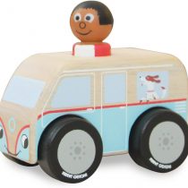 Indigo Jamm Mini Chunky Wooden vehicle toys for Ages 18 Months + (Mini Colin Campervan)| Play Vehicle Role Play Toy