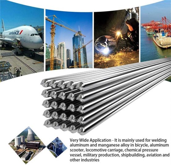 10 PCS 2.0MM 50CM Low Temperature Aluminum Welding Wire, Convenient Durable Al Soldering Rod No Need Solder Powder - Image 2