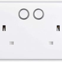 BG Electrical 822/HC-01 Smart Power Socket, Alexa Compatible Double 13 Amp, White Moulded