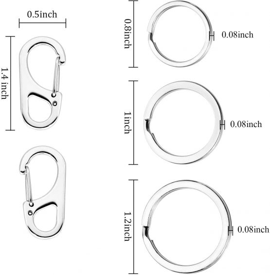 Jovitec 3 Sets Dog Tag Clip Durable Dog ID Tag with Rings for Dogs and Cats Collars Harnesses - Image 2