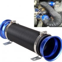 Universal(76mm) Cold Air Intake Flexible Induction Pipe Hose Kit Blue Black From Madlife Garage
