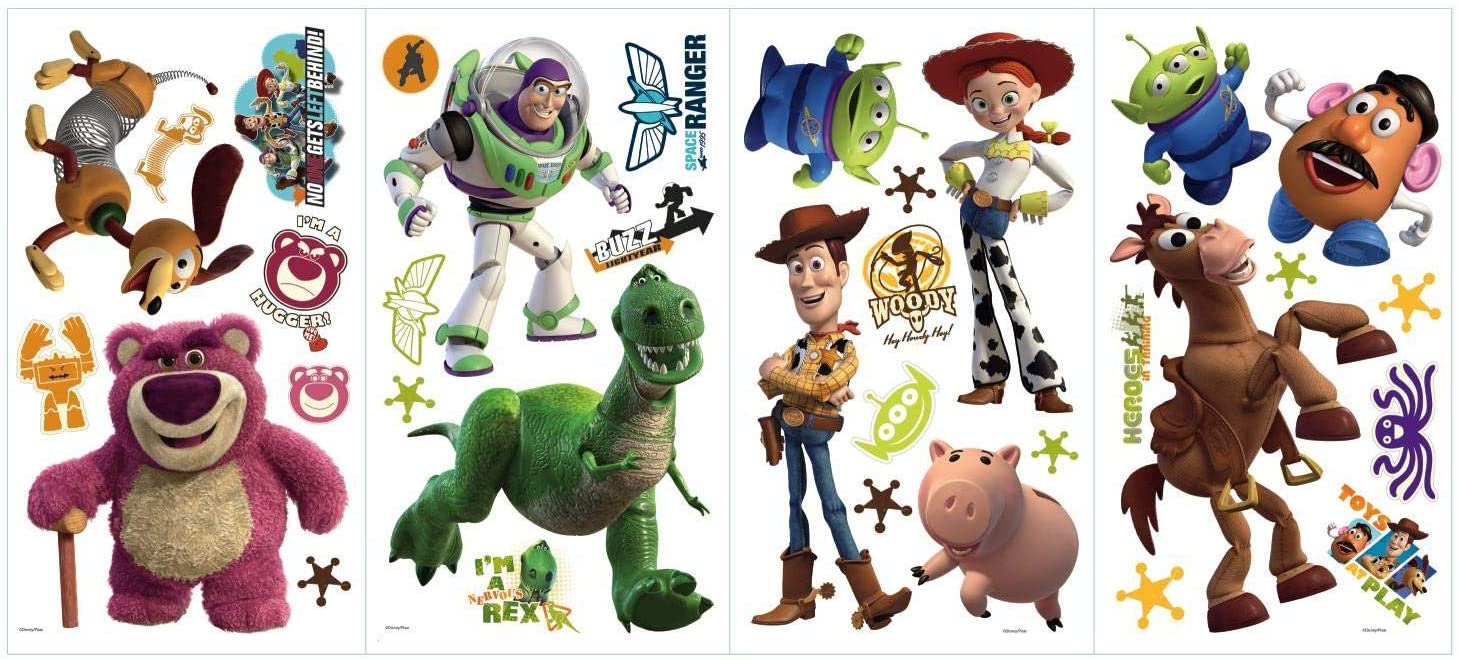 RoomMates Disney Toy Story 3 Wall Stickers, 34 Count (Pack of 1), Multi-coloured - Image 2
