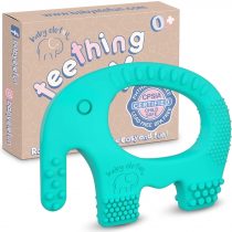 Teething Toys for Baby - BPA Free Silicone Toy - Cute, Easy to Hold, Soft and Highly Effective Elephant Teether - Unique Teethers Best for 0-6 6-12 Months Boy or Girl Christmas Gifts Stocking Fillers