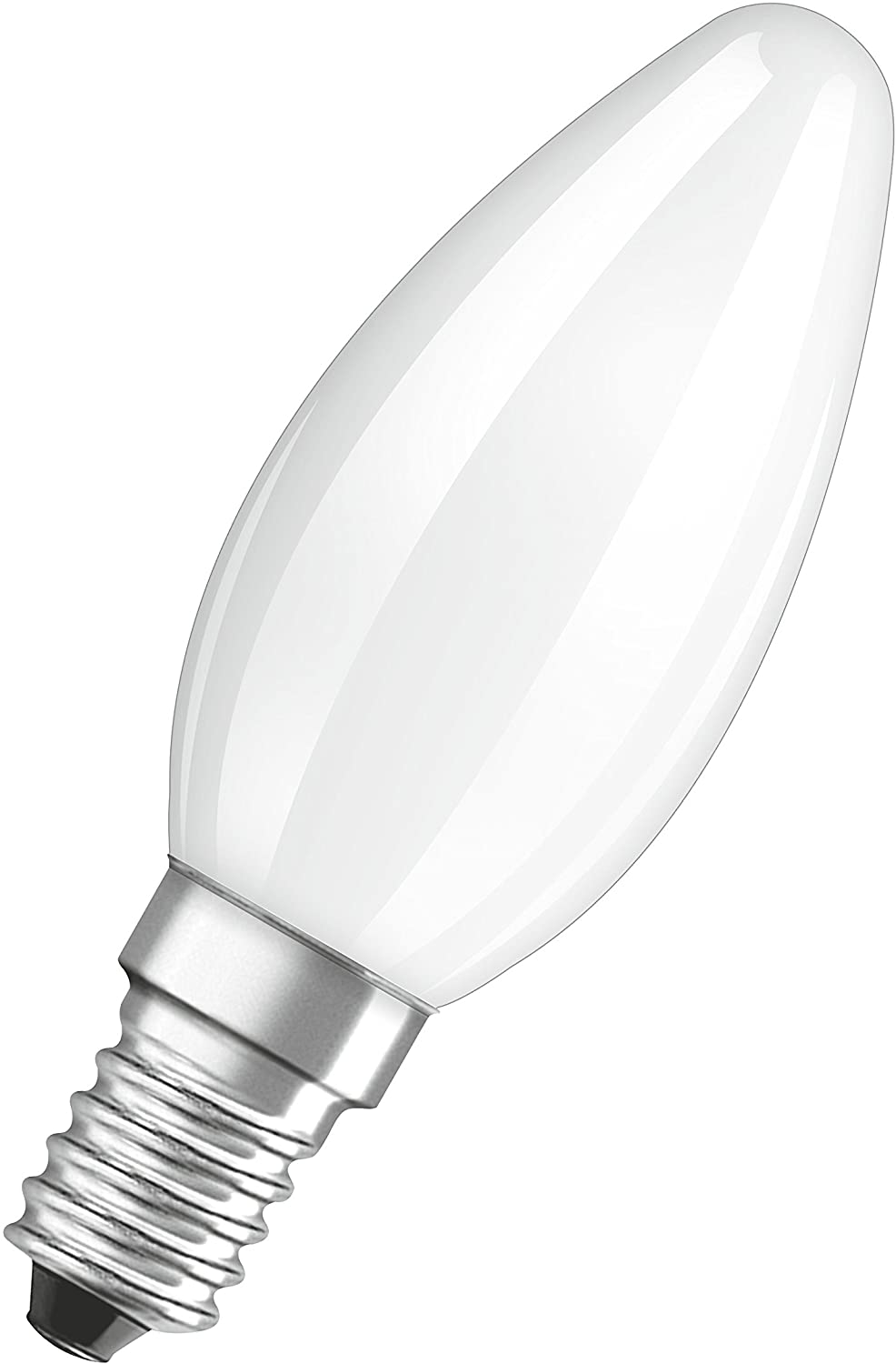 Osram Candle Shape Star Classic B LED Lamp, Glass, Cool White, E14, 4 W, Set of 6 - Image 2