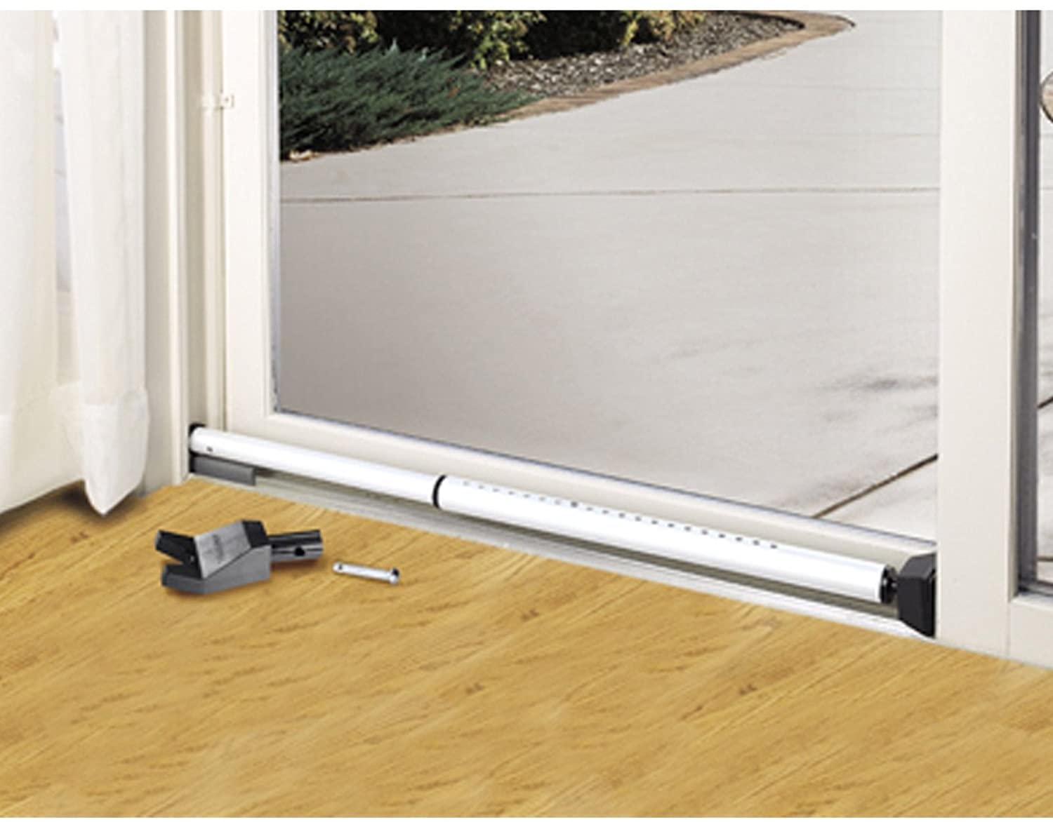 Defender Adjustable Door Security Bar, Heavy Duty Brace & Sliding Patio Door Locking Pole - Image 4