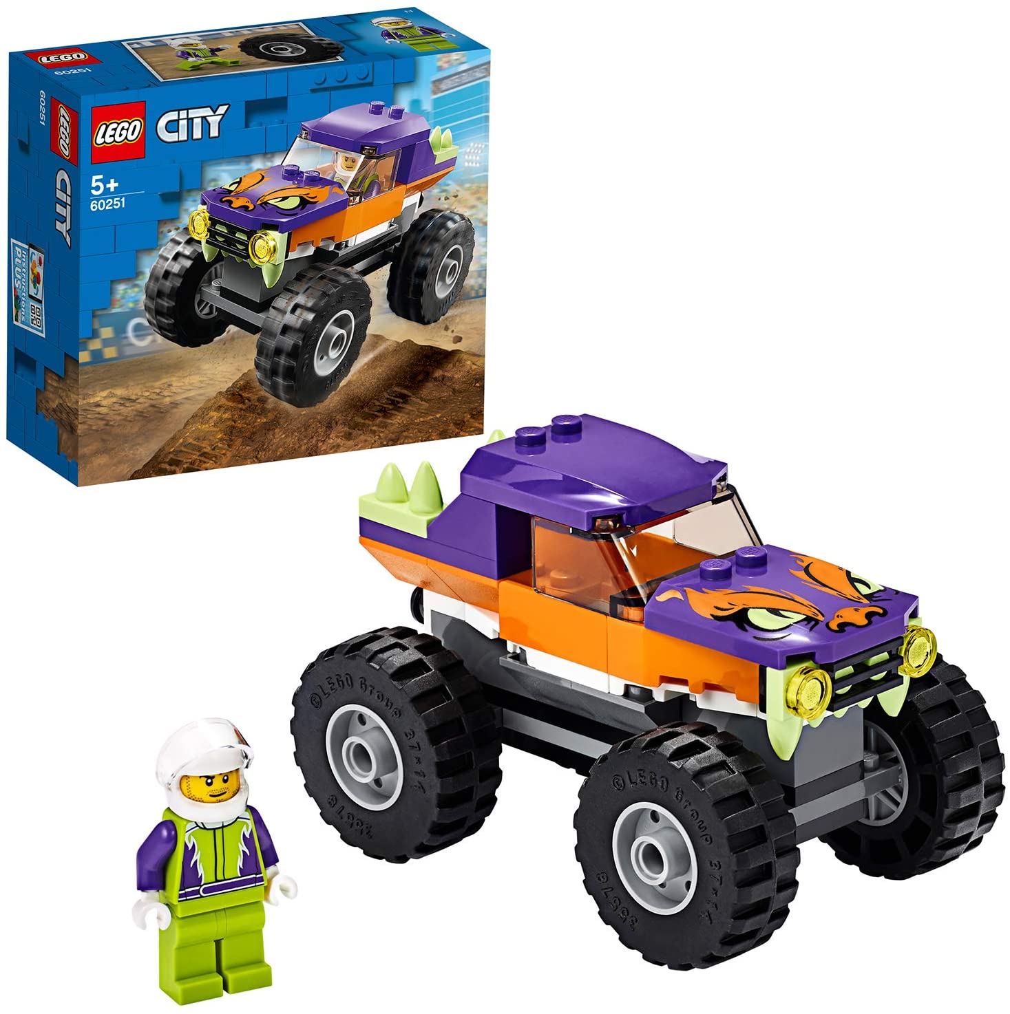 LEGO 60251 City Great Vehicles Monster Truck, Multicolor