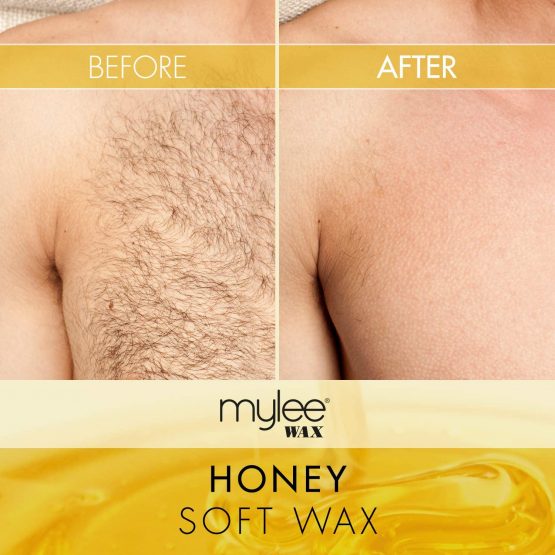 Mylee Honey Soft Creme Wax for Sensitive Skin 450g, Microwavable & Wax Heater Friendly, Ideal for All Body Area Stubborn Coarse Hair Removal - Image 3
