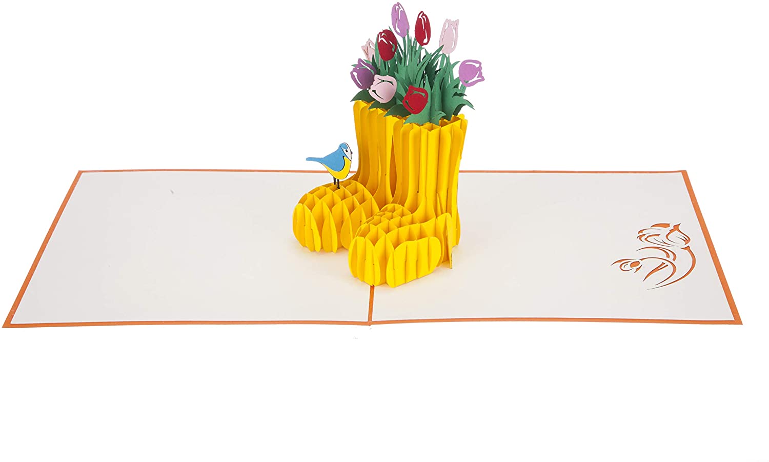 Cardology - Spring Wellies Pop-Up Card, 15cm x 20cm - Image 3