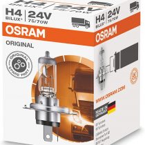 Osram 64196 lamp, H4, 24V, 75/70W, P43t, 1 piece in folding