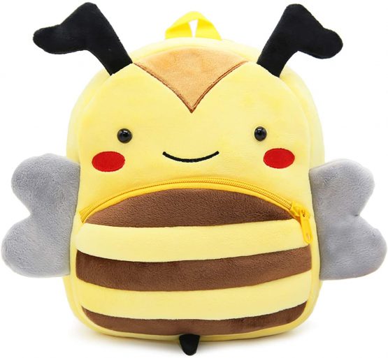 Kids Cartoon Backpack Toddler Children School Bag Cute Cartoon Animal Preschool Rucksack Gift for Children Boys Girls, Bee