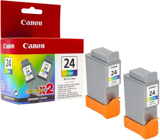 Canon Original BCI-24 - Colour Ink Cartridge - 24 (Twin Pack)