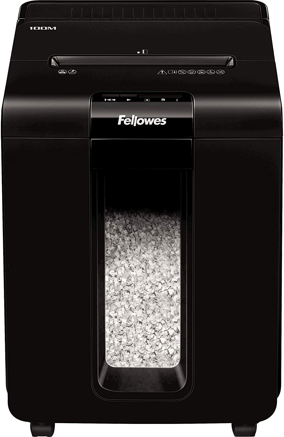 Fellowes Paper Shredder for Home Office Use, 100 Sheet Auto Feed, 10 Sheet Manual Feed Mini Cut