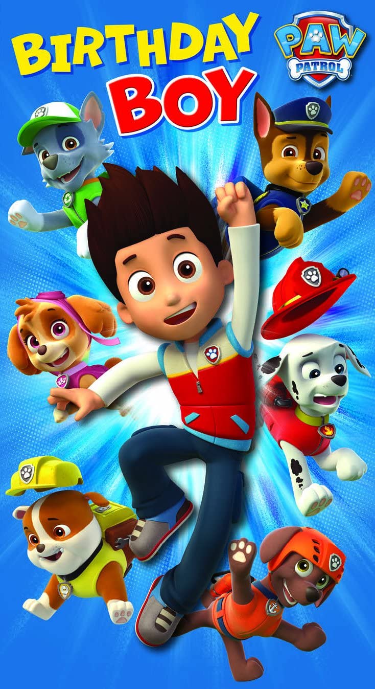 Paw Patrol Birthday Boy Birthday Card, Multi