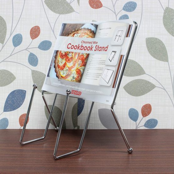 Apollo 8282 Cook Book Holder, Chrome, 22.7 x 13.3 x 22.4 cm - Image 2