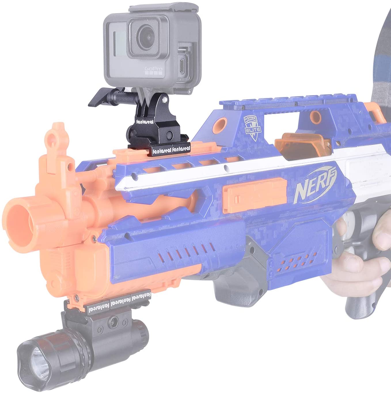 Gun Rail Mount Kit, Aluminum Alloy Gun Rail Adapter Picatinny Nerf Gun