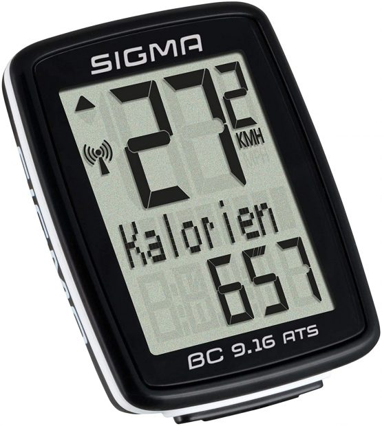 Sigma Sport Bicycle Computer BC 9.16 ATS, 9 Functions, Maximum Speed, wireless Bike Computer, Black - Image 2