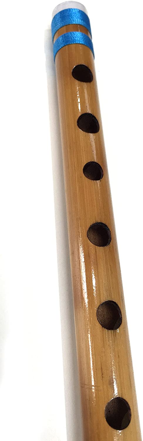 Bansuri Indian Flute For Beigginners to Professional Bamboo Flute 14 inch B Scale Transverse Flute, Colorful - Image 4