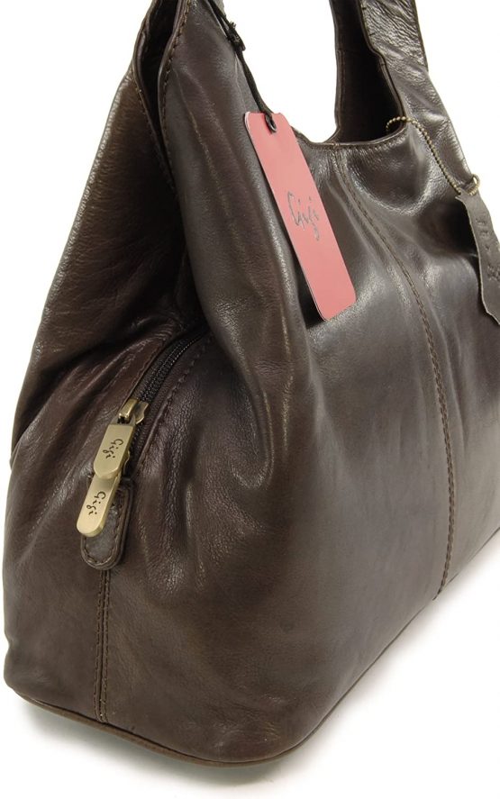 GIGI - Women's Leather Shoulder Bag - OTHELLO 4326 - Image 3