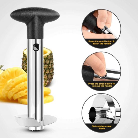 Tech Traders New Stainless Steel Fruit Pineapple Slicer - Image 2