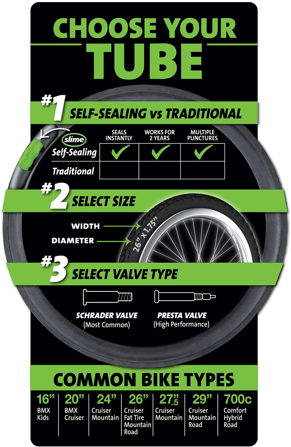Slime 30057 Bike Inner Tube with Slime Puncture Sealant, Self Sealing, Prevent and Repair, Schrader Valve, 700c x 35-43mm - Image 4