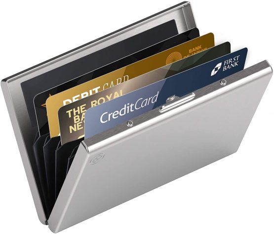 High-Class Stainless Steel Card Wallet | Ideal Credit Card Holders, Business Card Holder, Metal Slim Wallet, Minimalist RFID Blocking Smart Wallet, Mens Travel Wallets | Card Genie for Men & Women - Image 3