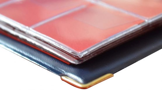 Collector Coin Album for 200 MEDIUM sizes coins 50p 50 pence £1 £2 €1 €2 - 10 pages and red dividers (200 Coins, Blue) - Image 3
