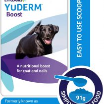 Lintbells | YuDERM Dog Boost Formerly YuMEGA | Nutritional Boost Supplement for Dogs Coat, Skin and Nails, All Ages and Breeds | 91 g Tub