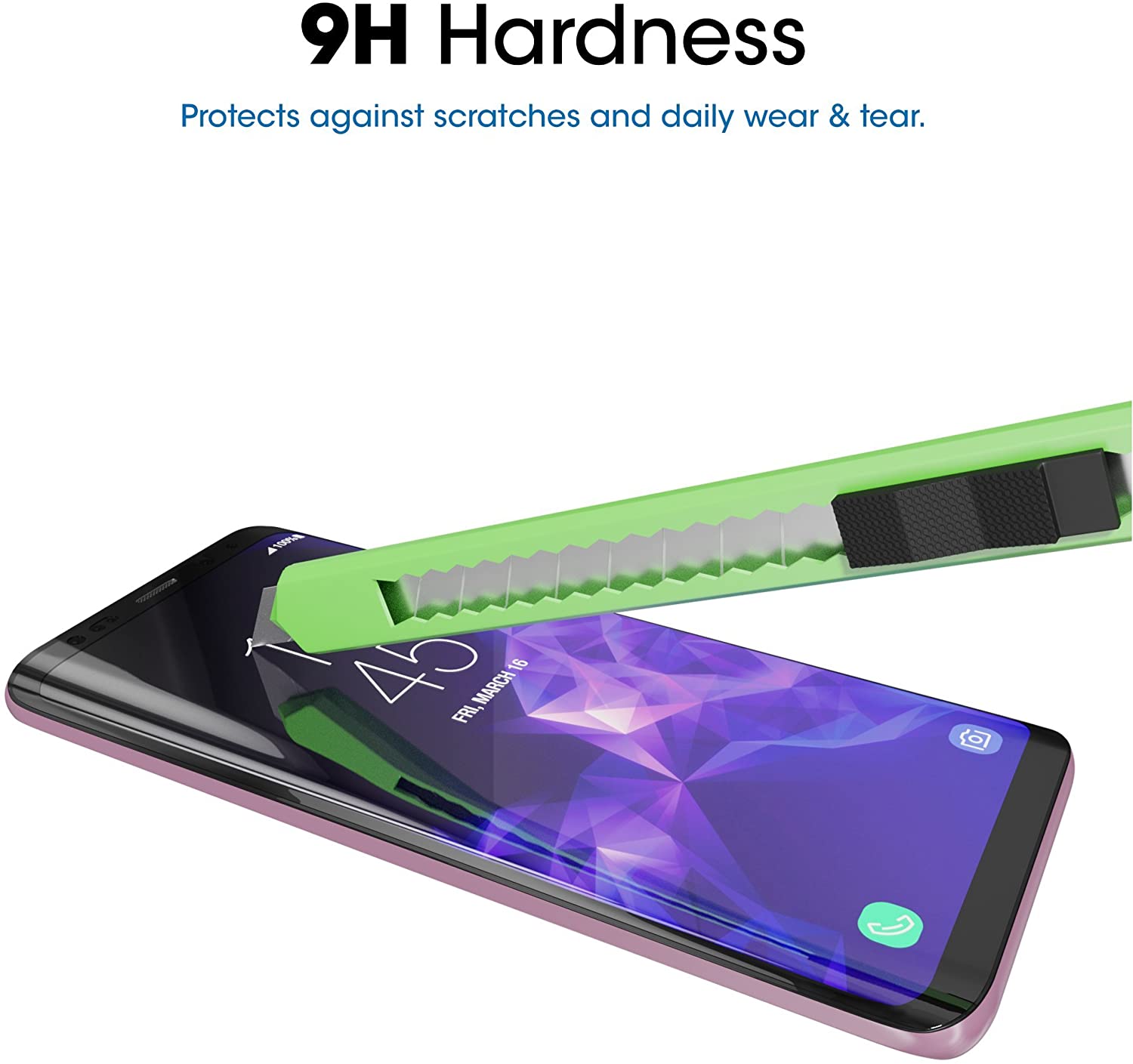 amFilm Galaxy S9 Plus Screen Protector Glass - Image 4
