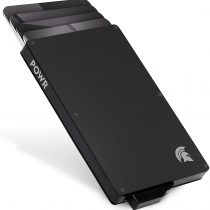 POWR Card Holder Wallet, Mens Minimalist Slim Metal RFID Blocking Contactless Card Protector