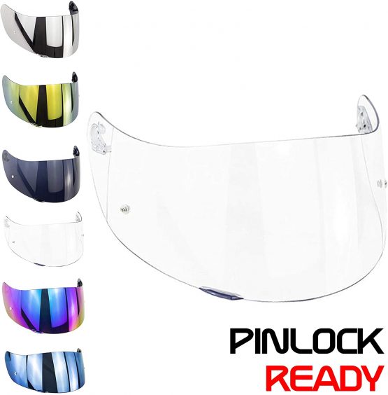Agv Helmet Visor K1 K5 K5s K3 sv S4-sv Horizon Skyline Stealth-Sv Helmets Visors Iridium Rainbow Gold Blue Mirror Clear Aftermarket Not Original (Clear Trasparent)