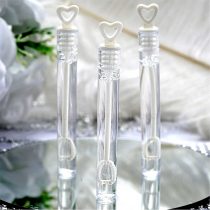 SHATCHI 96 Wedding Wand Heart Tube Bubble Favours Table Decoration Party Accessories, non-toxic, 96pcs