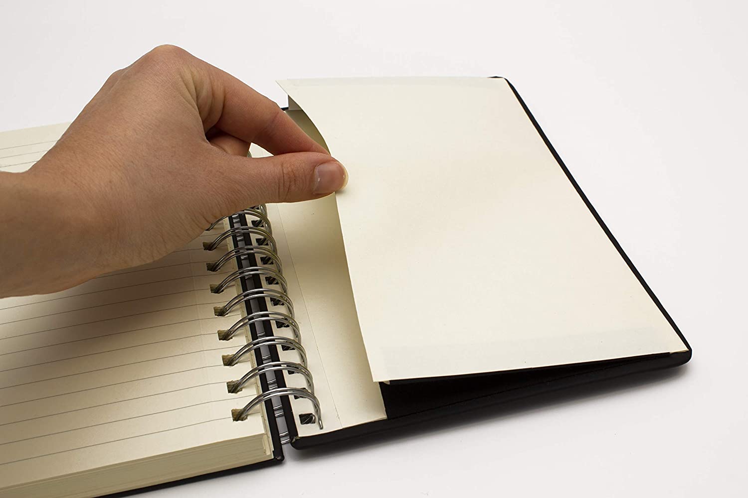 Pukka Pads Wiro A5 Soft Cover Spiral Bound Notebook, black - Image 3