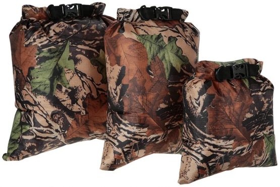 Docooler 3 Pack Waterproof Bag Lightweight Dry Bags Outdoor Ultralight Dry Sacks for Camping Hiking Traveling ，3L+5L+8L