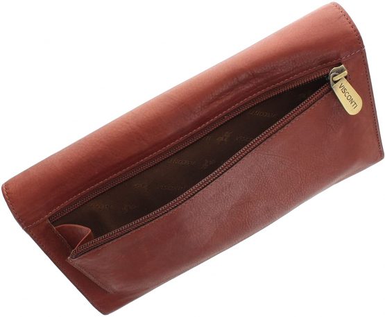 Visconti Leather Travel Organiser Wallet RFID Blocking 1179 Brown - Image 2