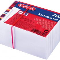 Herlitz 50019397 Index Cards A8 170 g/M2 Pack of 200 Shrink-Wrapped White