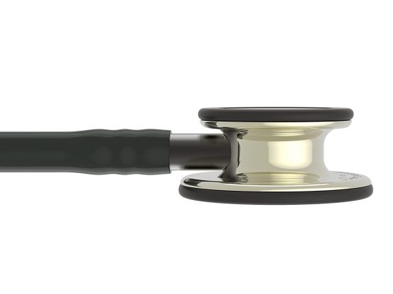 3M Littmann Classic III Monitoring Stethoscope, Champagne - Finish Chestpiece, Black Tube, Smoke Stem and Headset, 69 cm, 5861 - Image 4