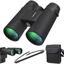 High Power Binoculars, Kylietech 12x42 Binocular for Adults with BAK4 Prism, FMC Lens, Fogproof & Waterproof Great for Bird Watching Travel Stargazing Hunting Concerts (Smartphone Adapter Included)