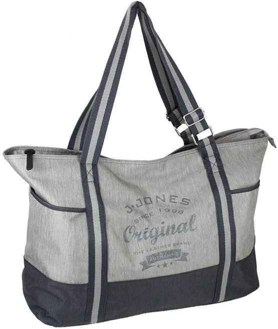 J JONES JENNIFER JONES Large Shopper XXL Canvas Shoulder Bag Leisure Bag 2 Colours