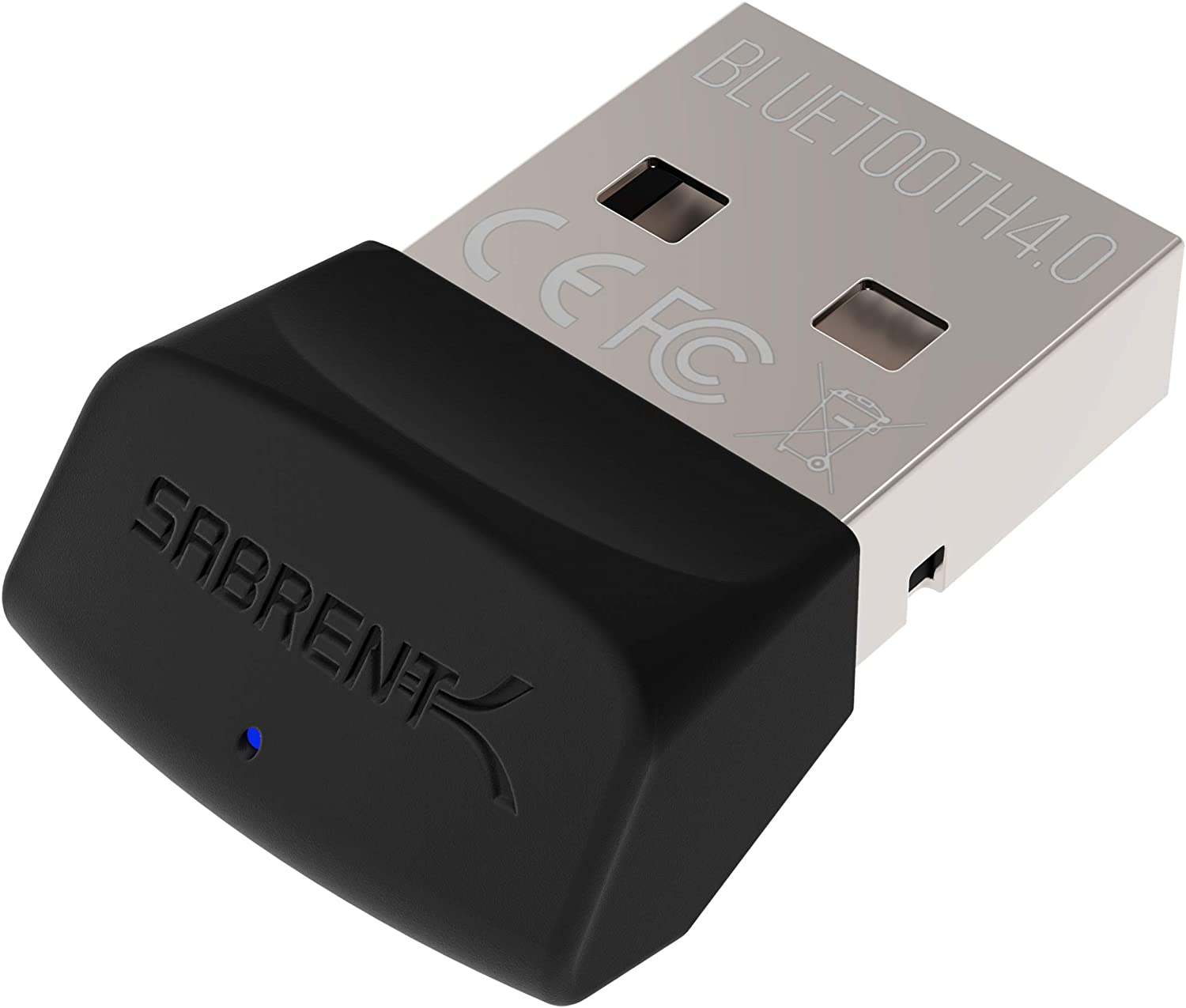 SABRENT USB Bluetooth 4.0 Adapter Dongle for PC Laptop Desktop Computer Mouse Keyboard Headphone Controller, Support Windows