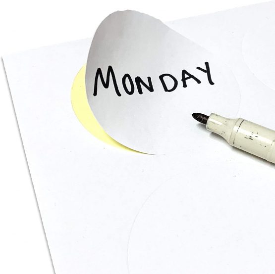 12 per Sheet, 25 Sheets, 60mm A4 Round White Sticker Paper Circle Labels, Laser/Inkjet Printing - Image 4