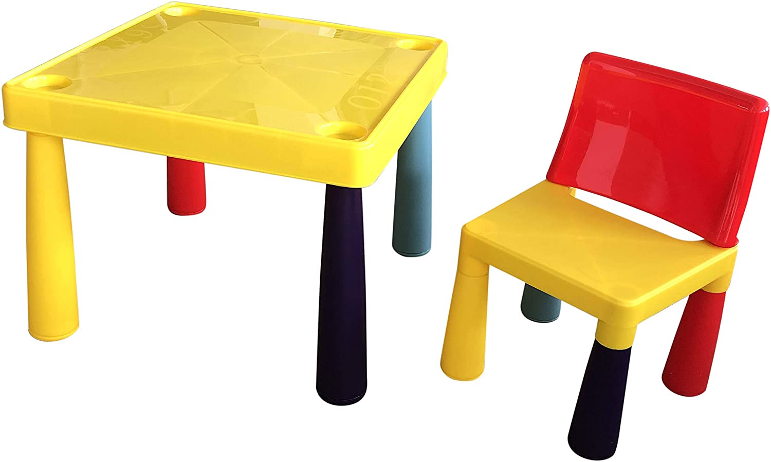 HomeStoreDirect ® ABC Alphabet Childrens Plastic Table and Chair Set