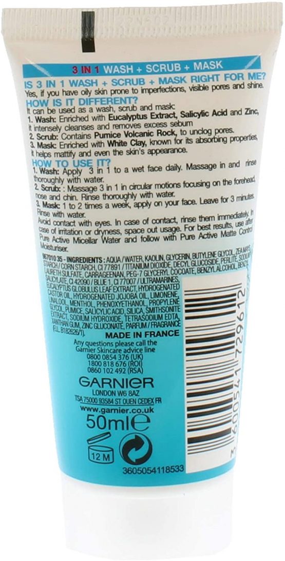 Garnier Pure Active 3-In-1 Scrub, 50 ml - Image 2