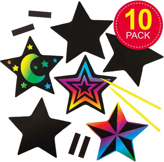 Star Scratch Art Magnets (Pack of 10) - Image 2
