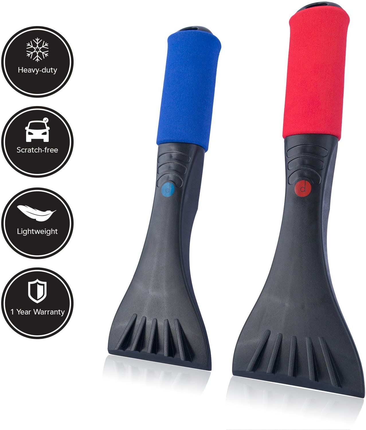 desired tools Snow & Ice Scrapers for Car Windshield, Snow Brush & Frost Removal Tools with Foam Handles - Image 2