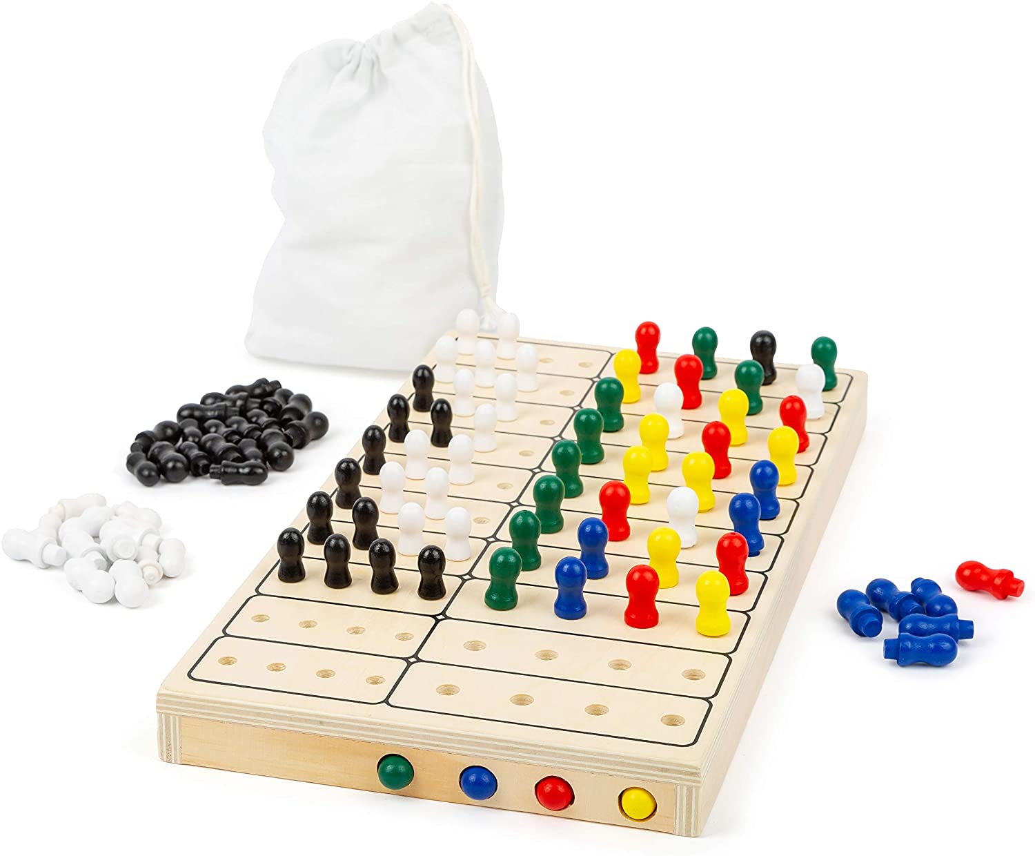 Small Foot 11364 Secret Code Logic Game, A Puzzle Game for 2 People, with A Practical Cloth Storage Bag, 100 Pieces