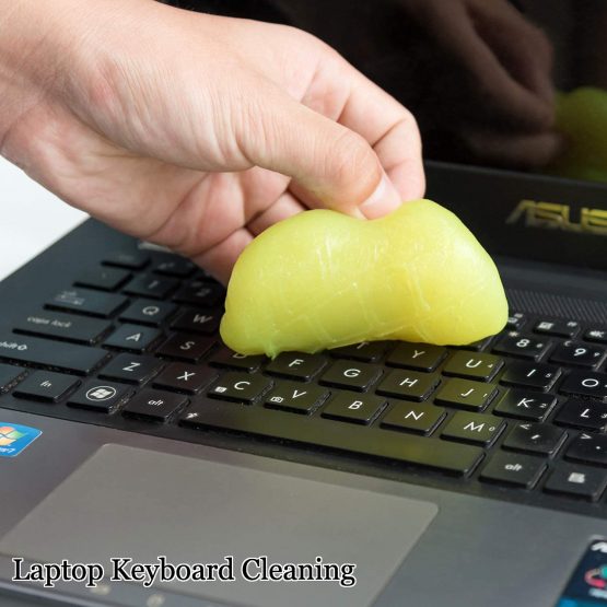 Keyboard Cleaner Cleaning Gel Car Laptop Cleaner Keyboard Cleaning Dust Cleaner for Clean Keyboard PC Tablet Computer Car Air Vents(Yellow 5Pack) - Image 2