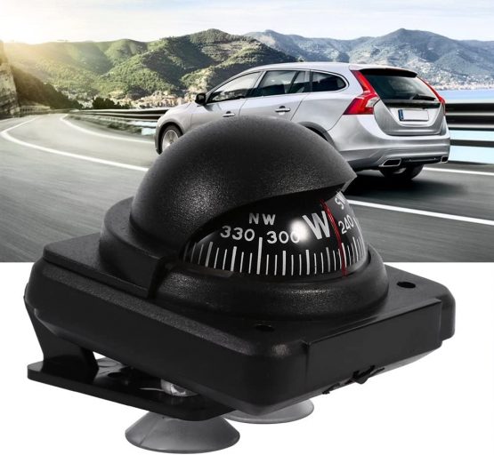 Keenso Multi-functional Marine Navigation Compass, Car Compass Car Mount Dashboard Digital Boat Voyager Compass Flush Mount For Car Vehicle Sea Marine Boat Ship Outdoor Trip - Image 4